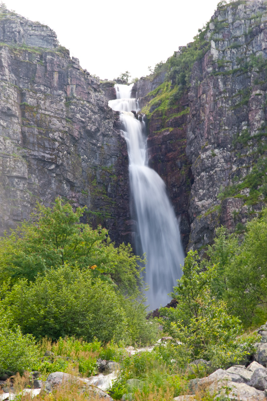 Schwedens höchster Wasserfall