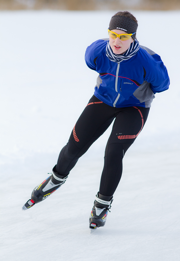 Schwedens schnellste Schlittschuhläuferin