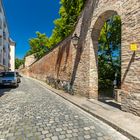 Schwedenweg mit Stadtmauer