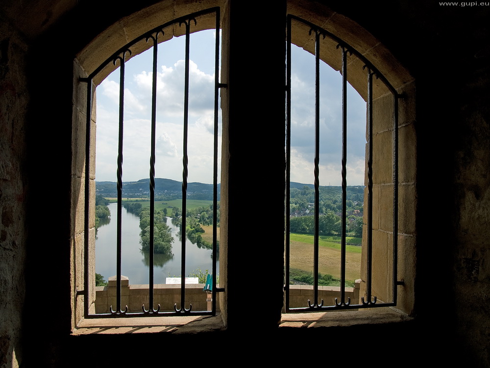 Schwedische Gardinen mit Ruhrblick