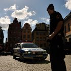 Schwedische Polizei im Dienst