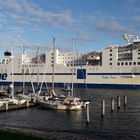 Schwedische TT-Linie fährt in den Travemünder Hafen ein