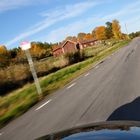 Schwedischer Herbst im vorbeifahren