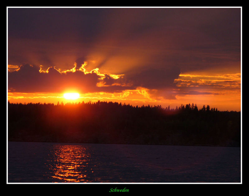 Schwedischer Sonnenuntergang