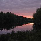 schwedischer Sonnenuntergang am Wolfssee