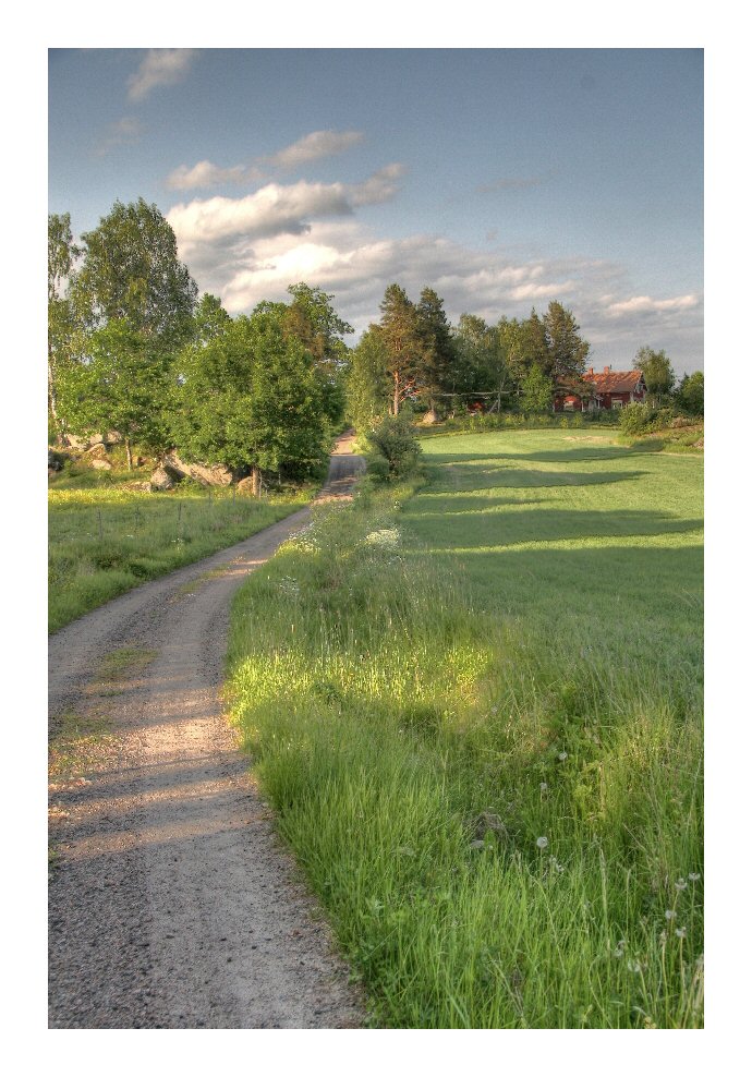 Schwedischer Weg zum Haus