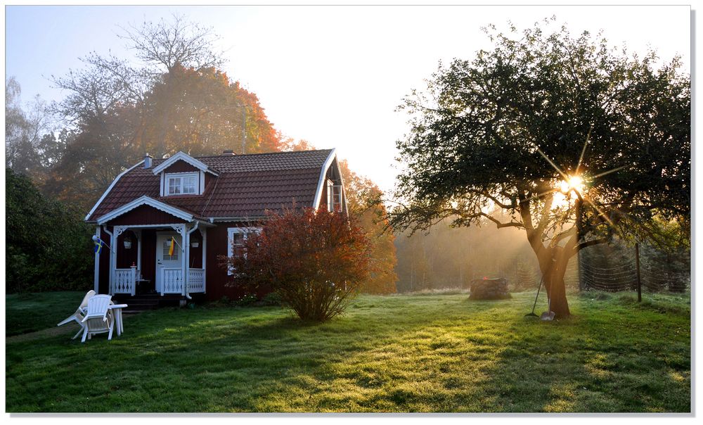 Schwedischherbstliche Morgenstimmung