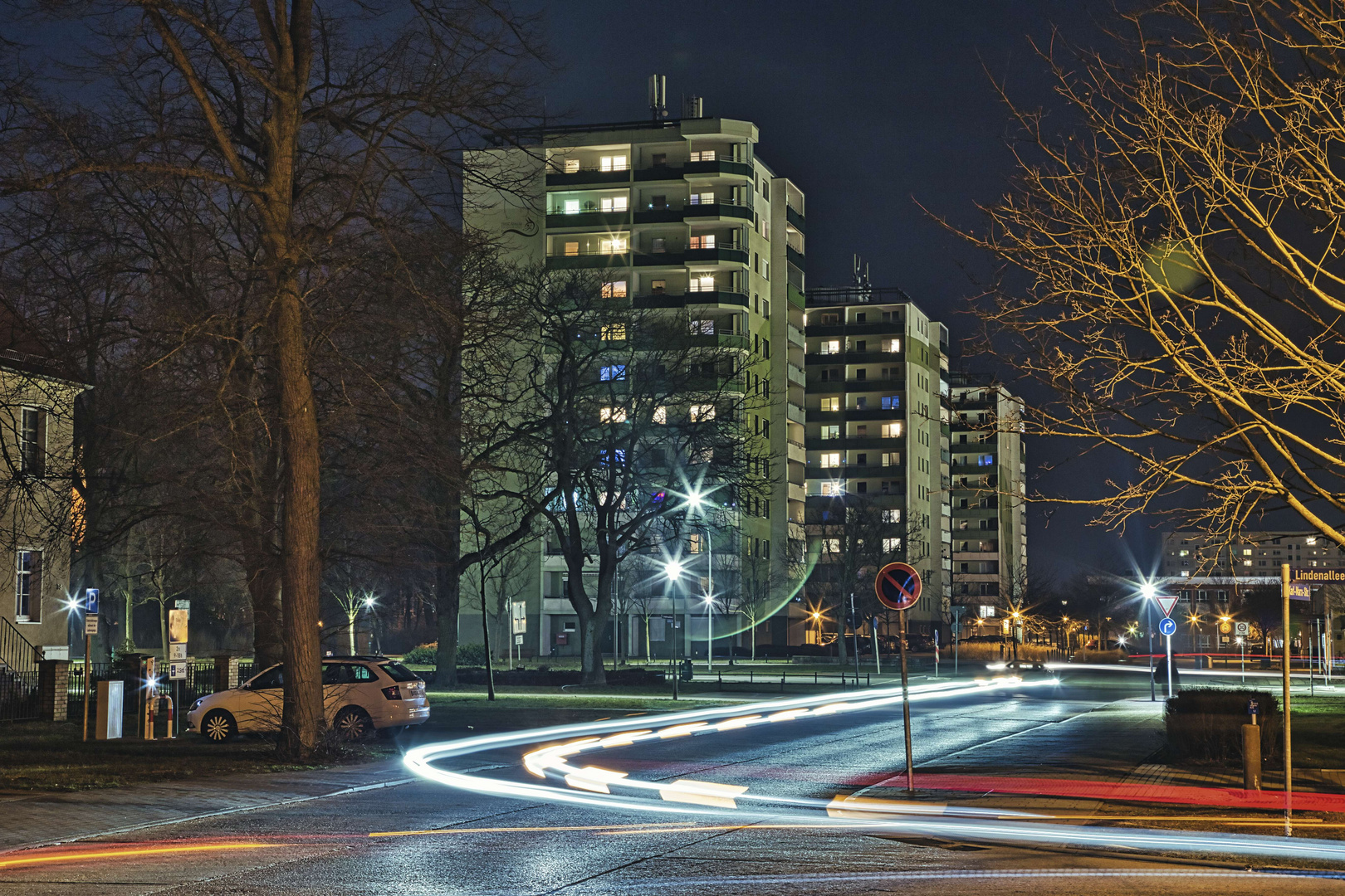 Schwedt bei Nacht 01