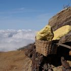 Schwefel / Ijen Vulkan / Indonesien