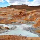 Schwefelablagerungen im Vulkangebiet Leirhnjúkur (Myvatn-Region)