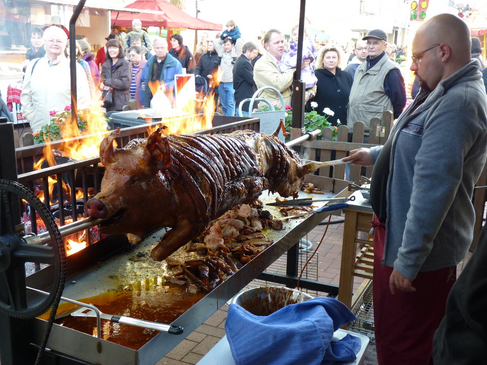 Schwein am Spieß