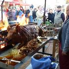 Schwein am Spieß