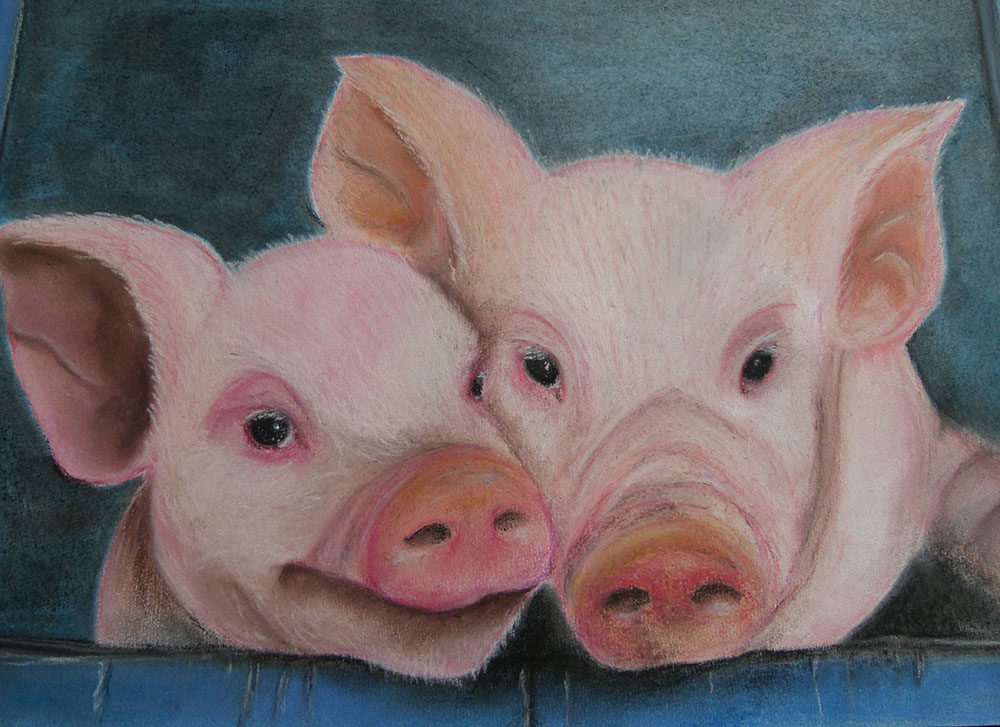 Schweinchen Foto Bild Kunstfotografie Kultur Gemalde Skulpturen Gemalde Und Zeichnungen Bilder Auf Fotocommunity