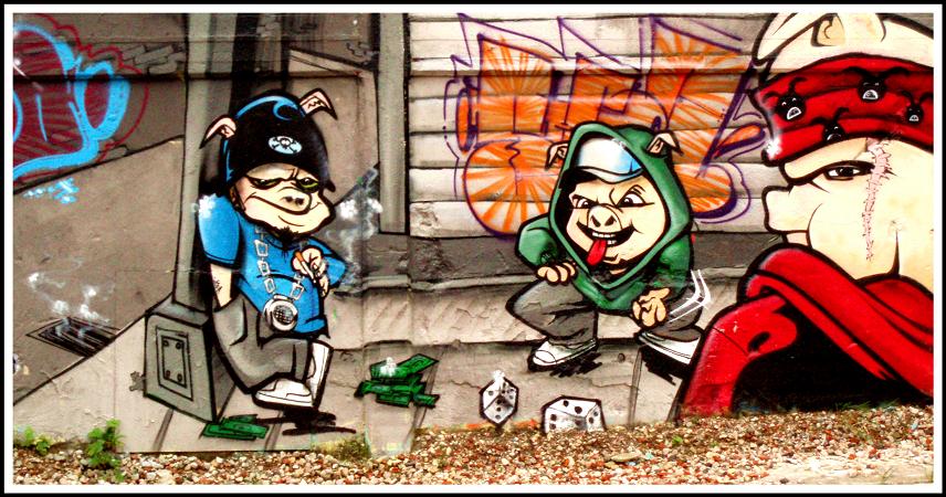 SCHWEINE! Alsen - Graffiti