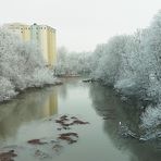 Schweinfurt im Winter, Altmain und Cramermühle