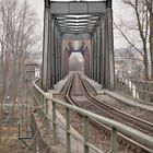 Schweinfurter Eisenbahn Brücke über den Main von oben