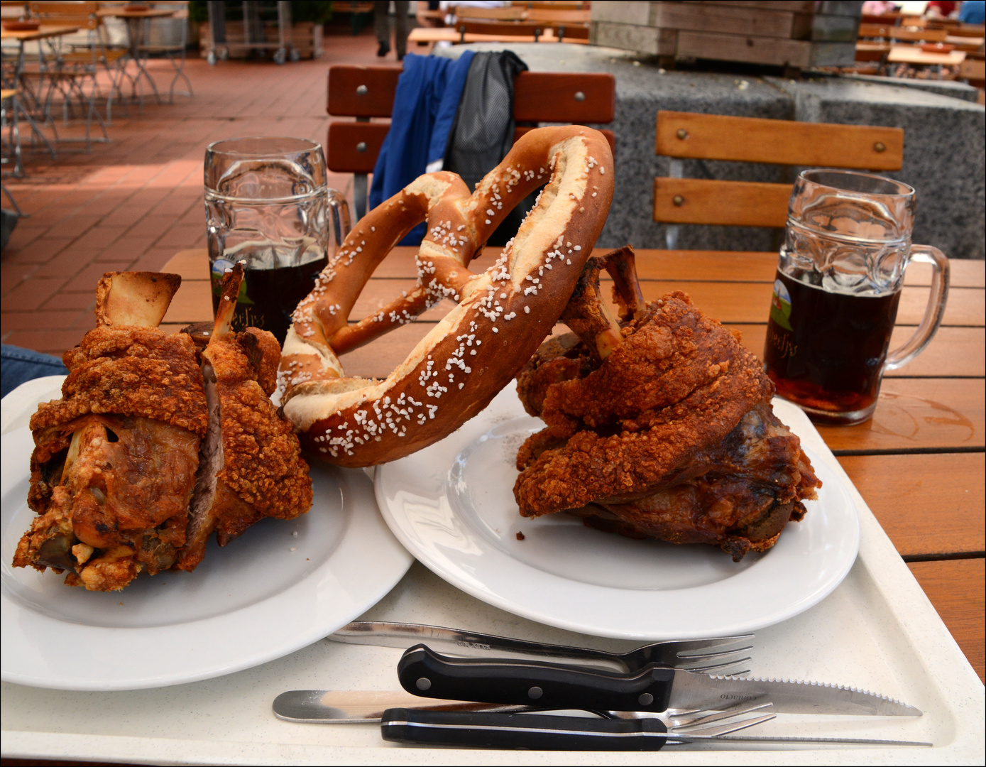 Schweinshaxn auf Andechs