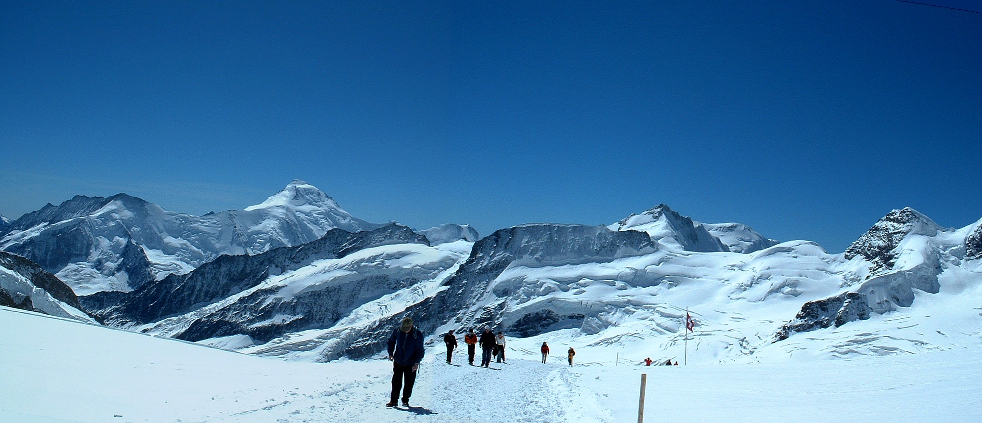 Schweiz, Berner Oberland, auf dem Weg Sphinx-Observatorium - Mönchsjochhütte