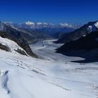 Schweiz: Der Aletsch Gletscher im Wallis