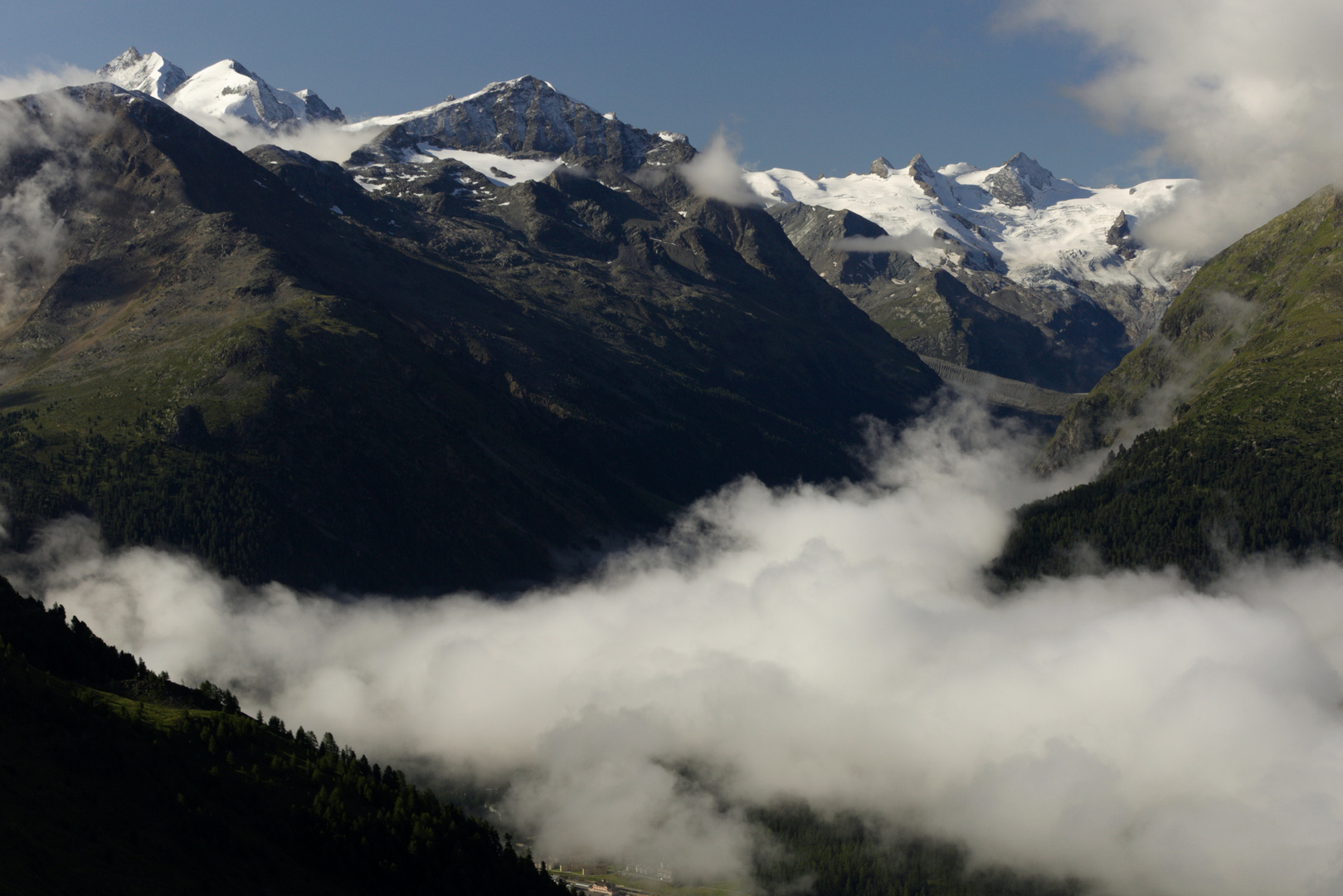 Schweiz - Kanton Graubünden - Engadin - Blick vom Muottas Muragl