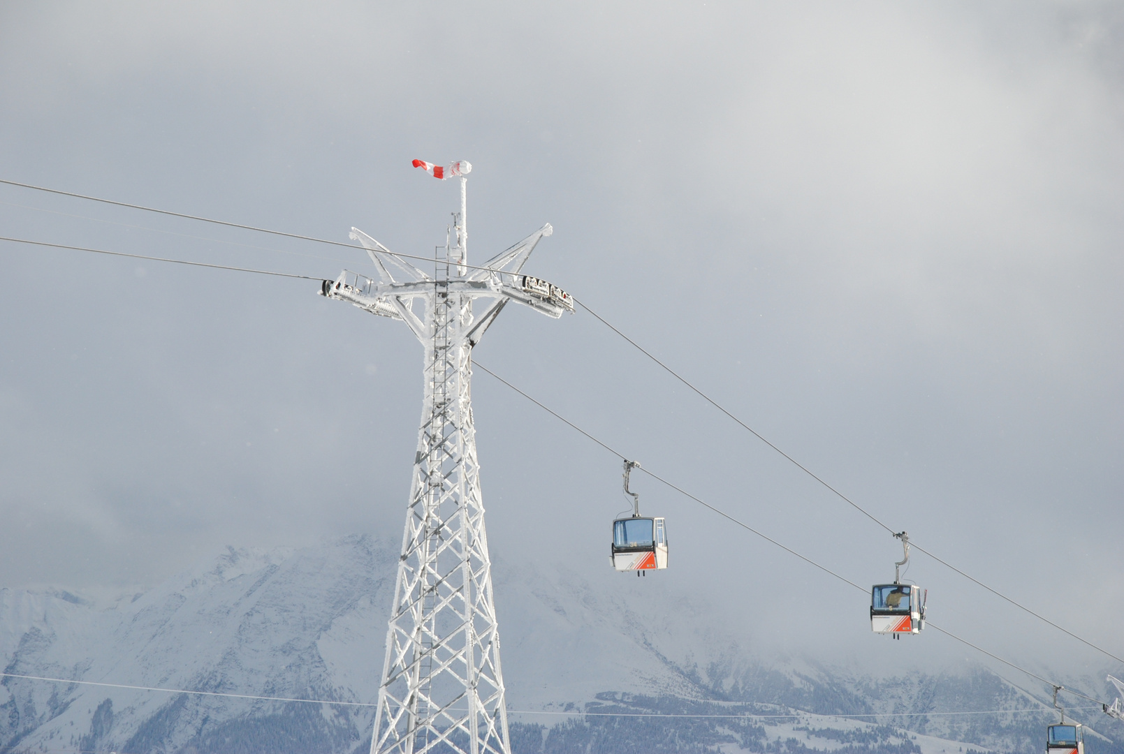 Schweiz - Laax Gondel Vorab Gletscher