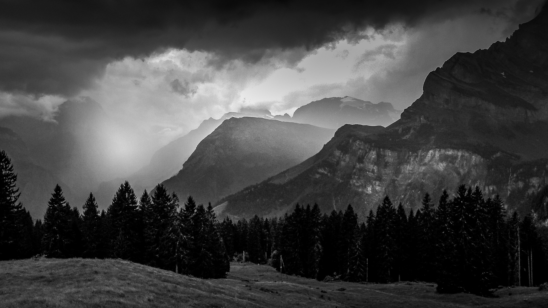 Schweiz, Sturm über Braunwald GL