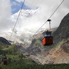 Schweiz, Wallis, beeindruckende Bergwelt bei Saas Fee