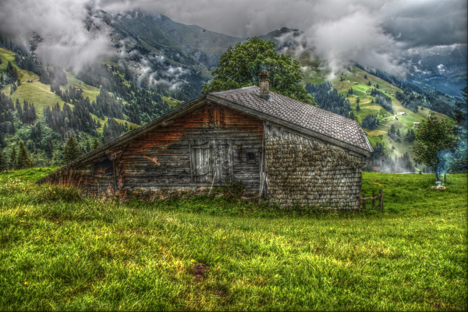 Schweizer Alpen in St. Stephan Gfell