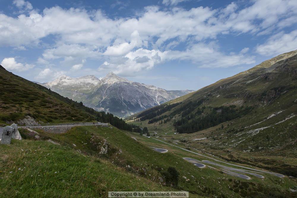 Schweizer Alpen, Splügenpass Graubünden, Schweiz