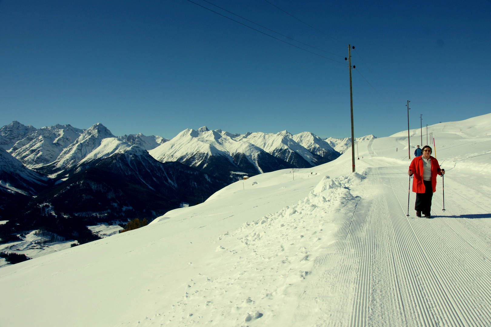 Schweizer Berge im Engadin