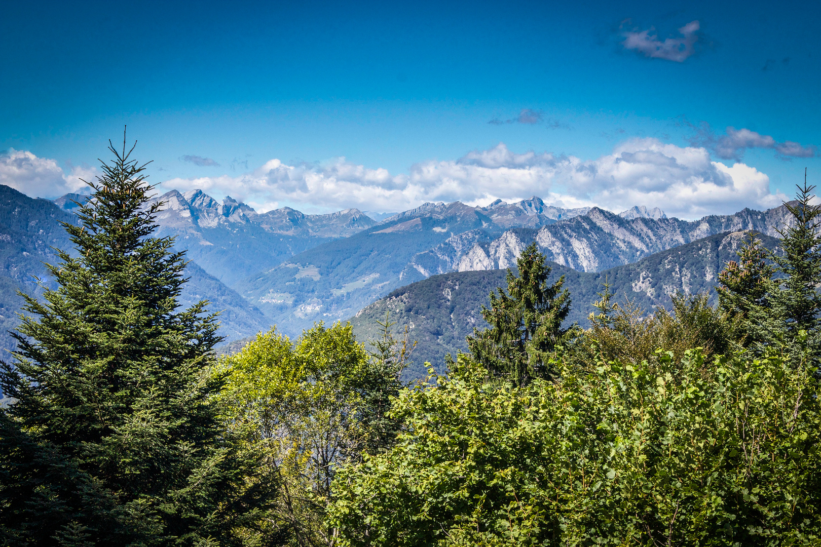 Schweizer Berge in der Naehe von Locarno