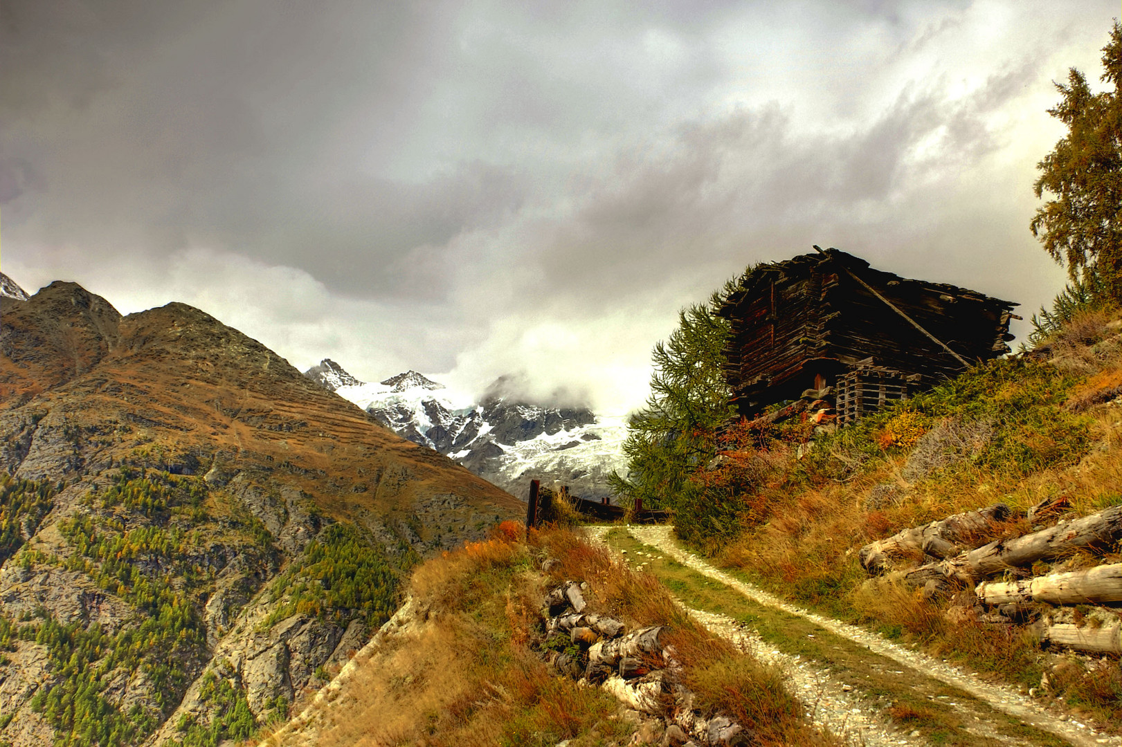 Schweizer Berghütte