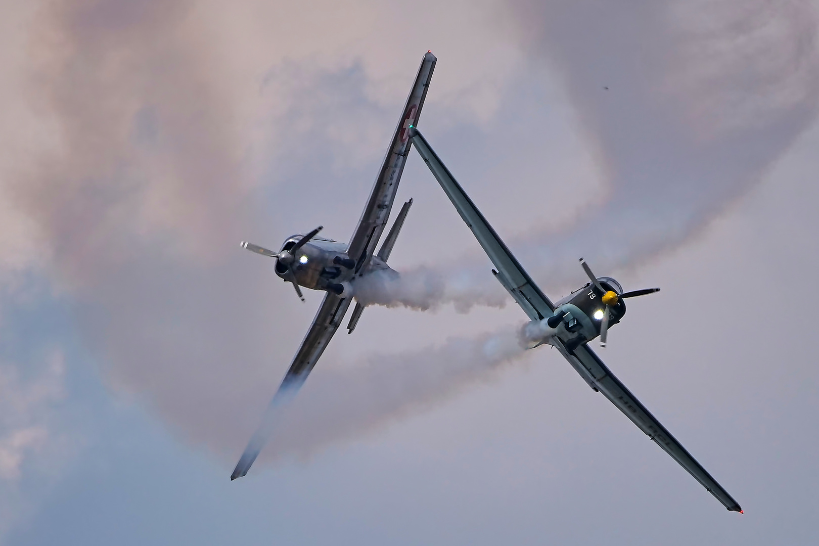 Schweizer Flugstafel bei den Flugtagen in Bautzen .