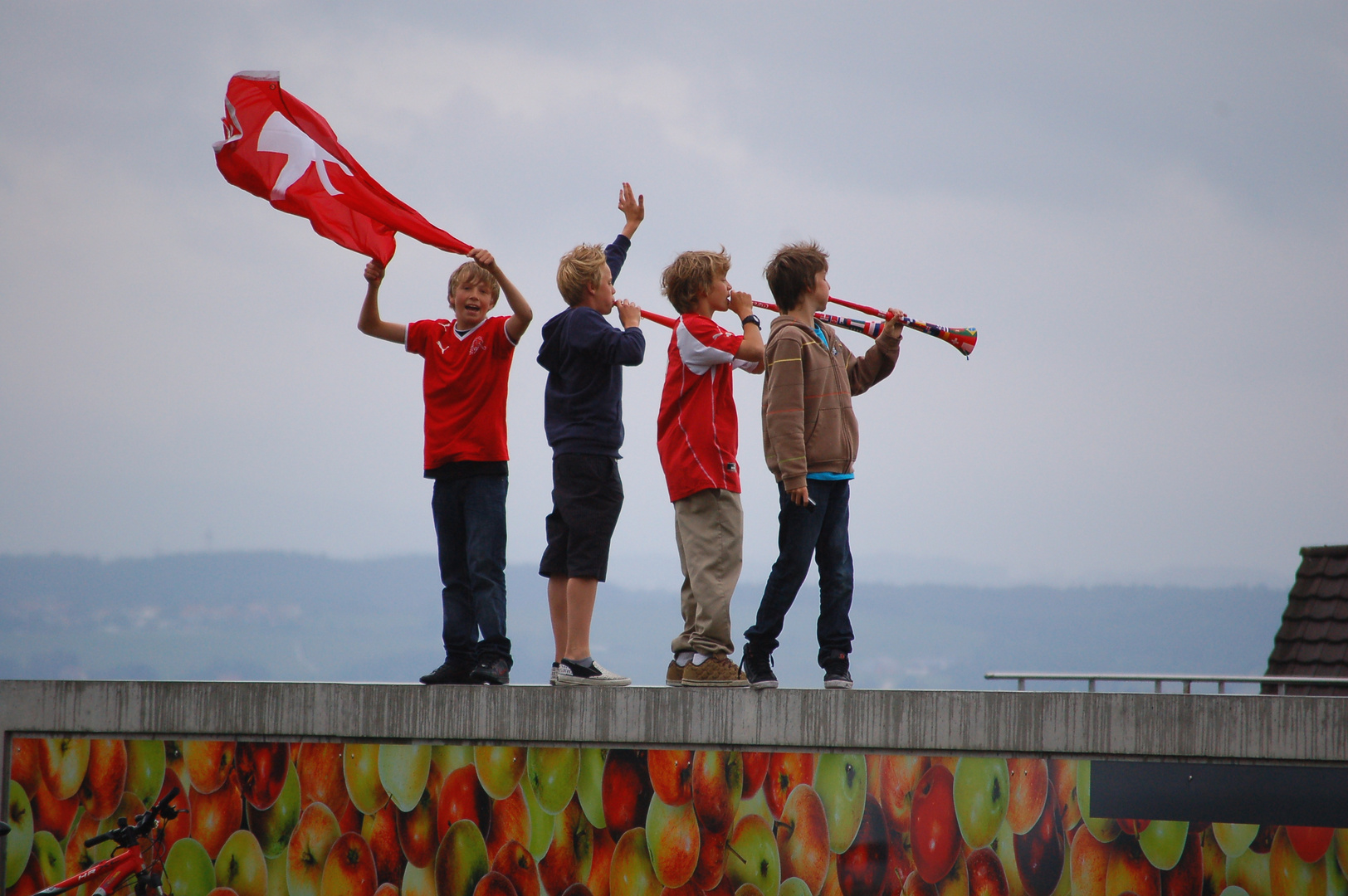 Schweizer Fussballjubel