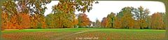 Schwenk über die herbstliche Schlosswiese 