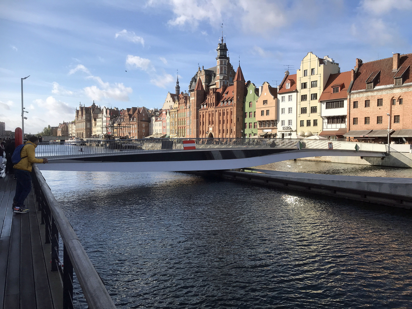 Schwenkbrücke über die Motlowa in Danzig