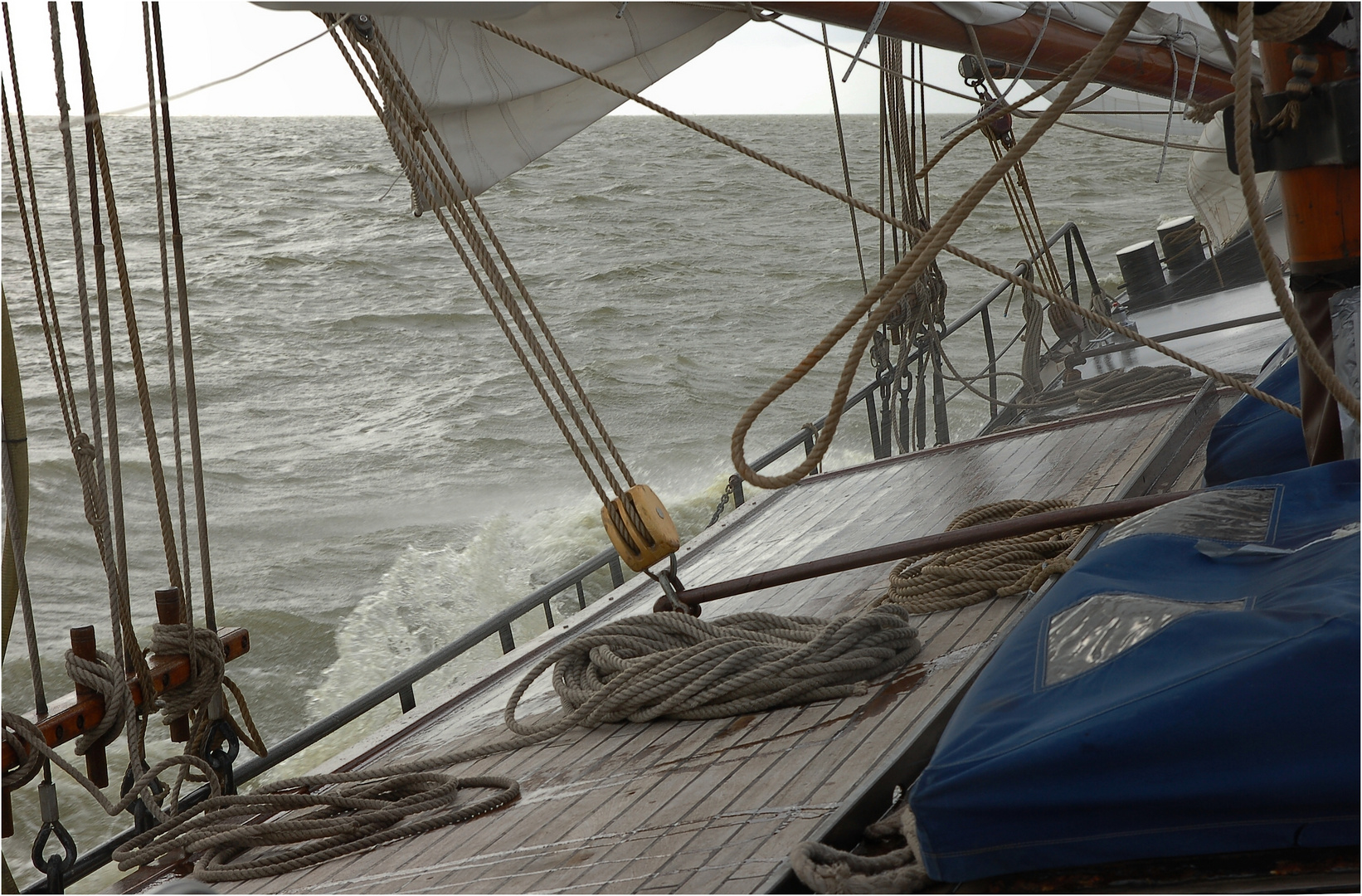 Schwere See auf dem Ijsselmeer