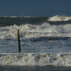 Schwere See vor Borkum