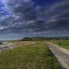 Schwere Wolken über der Insel Hiddensee