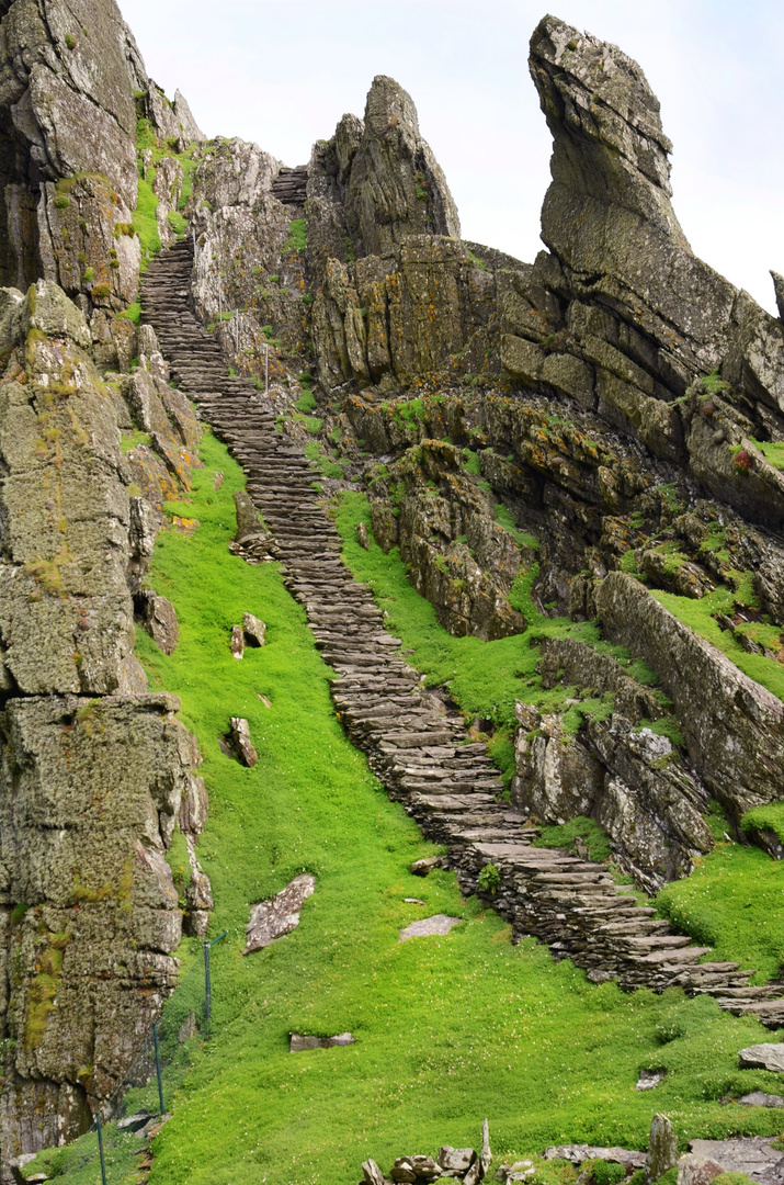 Schwerer Aufstieg (Skellig Michael)