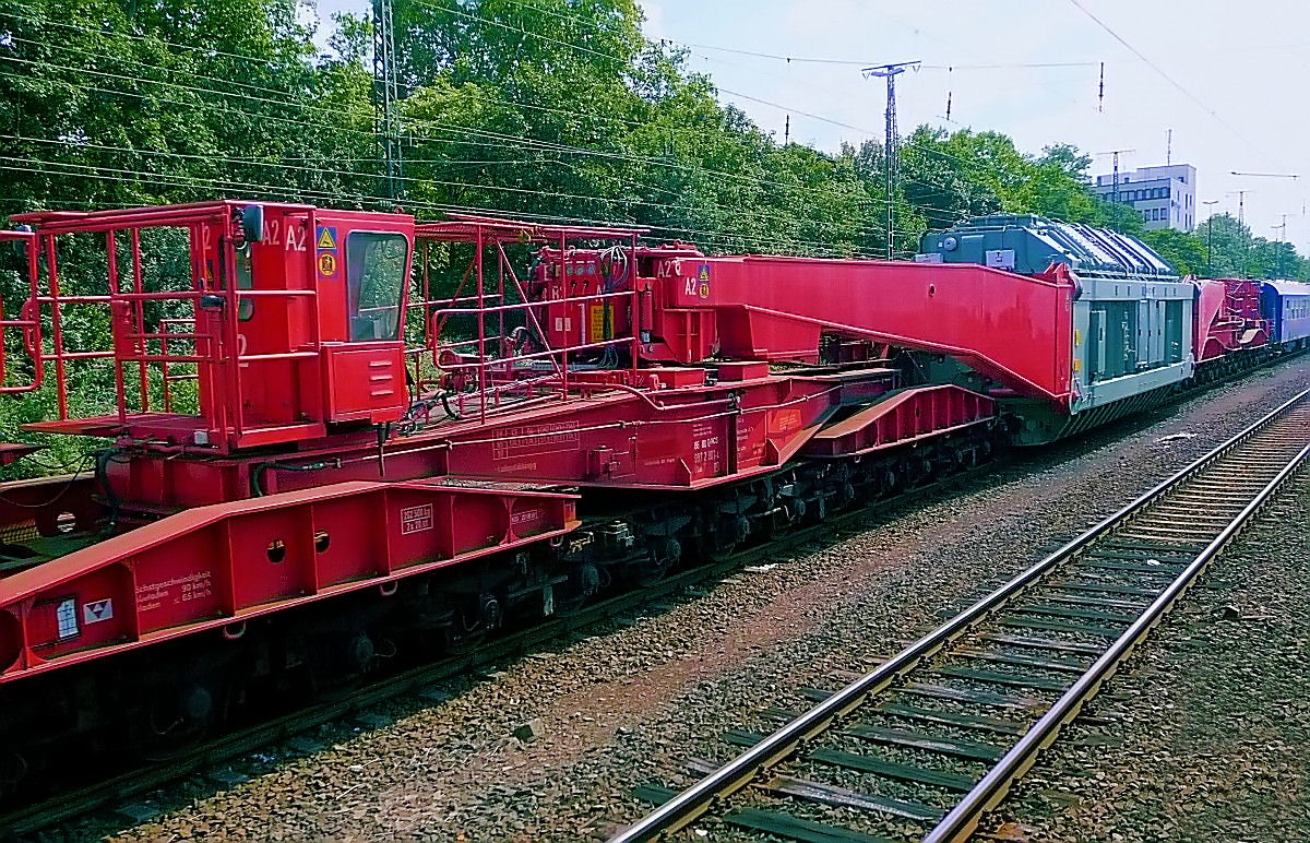 Schwerer Bahntransport