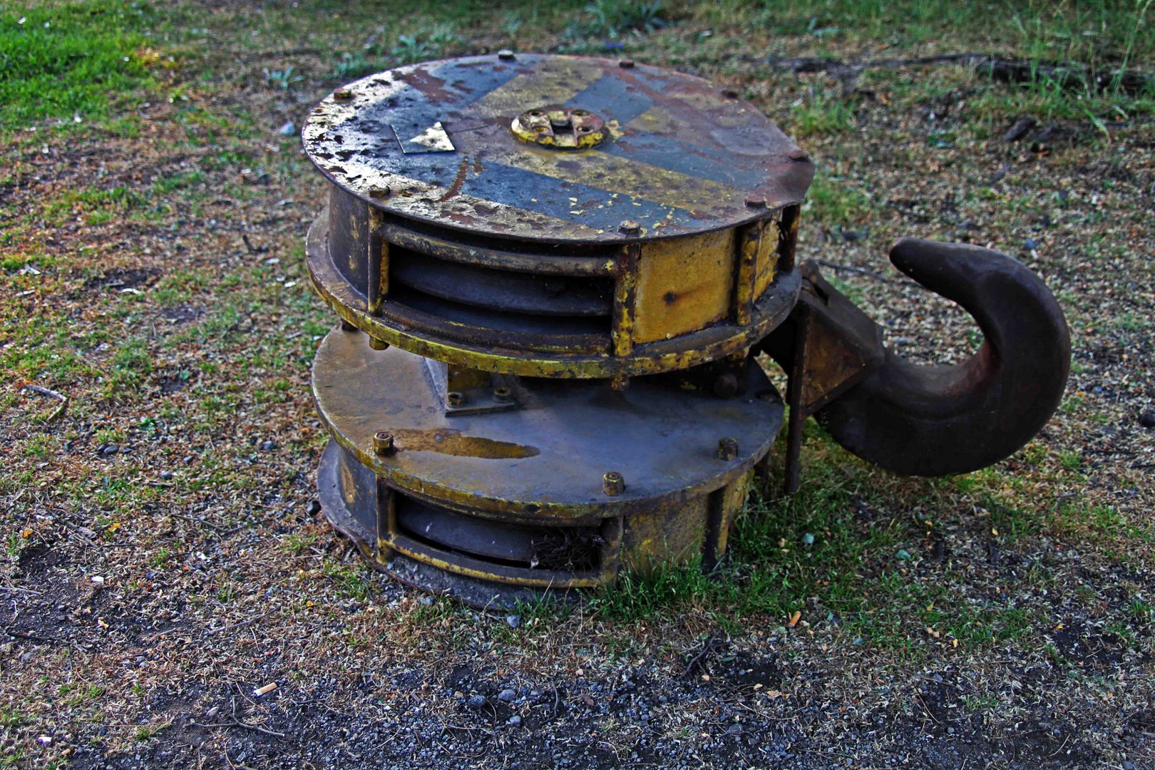 Schwerer Seilhaken im Landschaftspark Duisburg