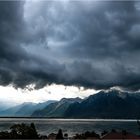 SCHWERES WETTER ÜBER DEM GENFER SEE