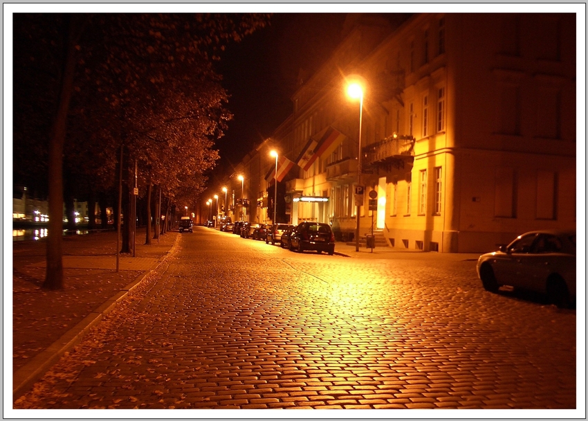 *Schwerin at night*