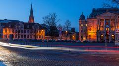 Schwerin bei Nacht