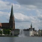 Schwerin, Pfaffenteich mit Dom