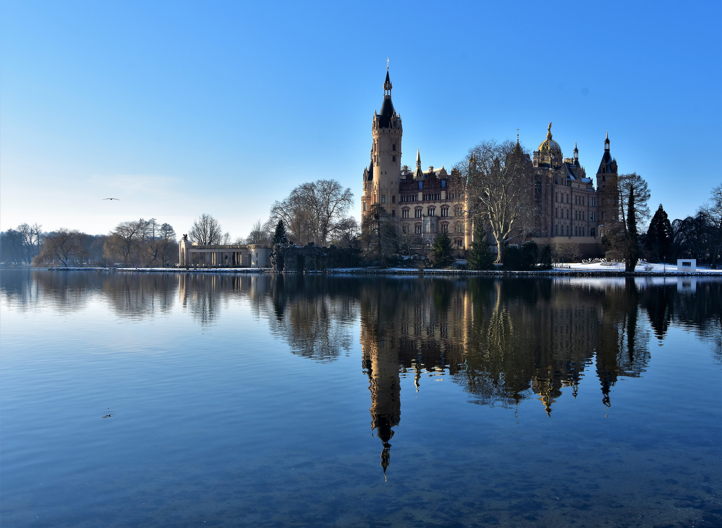 Schweriner Schloss Insel - Spiegel