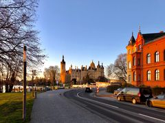 Schweriner Schloss Sonnenaufgang