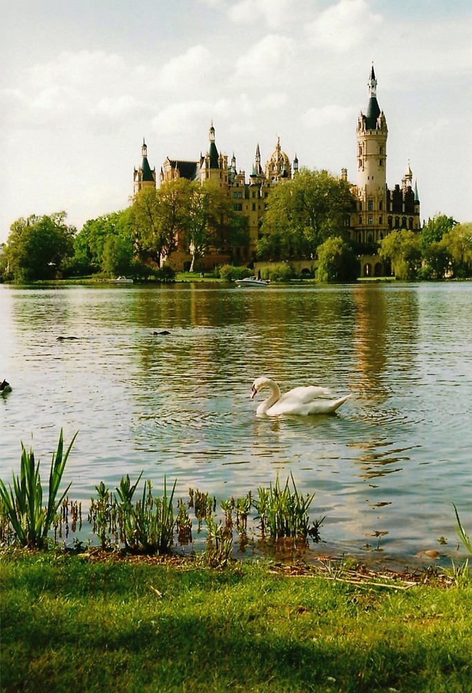 Schweriner Schloss von der Seeseite