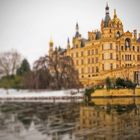 Schweriner Schloß vor dem Eisspiegel